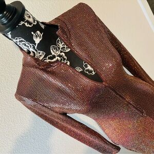 Sparkling Brown Long Sleeve Dress